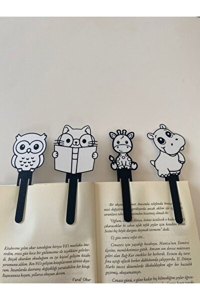 TODEKORA Cute Friends Bookmarks Σετ 4 τεμαχίων - Σκληρό πλαστικό - Γωνιά ανάγ...