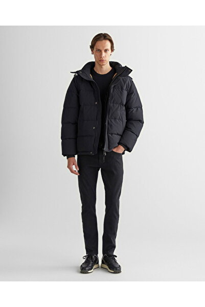 Gant Men's Black Hooded Goose down Coat