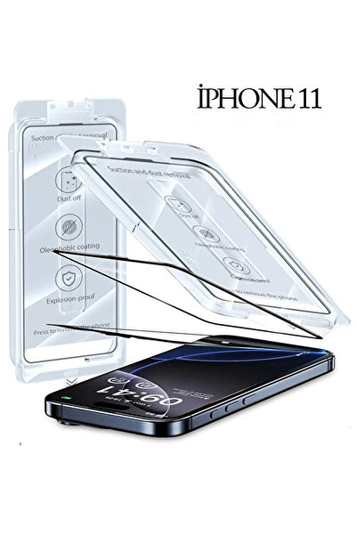full Cover Glass Screen Protector with Easy Installation Apparatus for iPhone 11