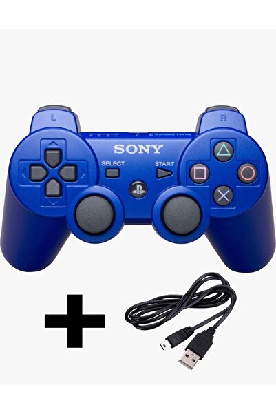 CRK TECH Ps3 Dualshock Gamepad Yeni Nesil Kol Controller Oyun Kolu PS3 + PC + 1.5 mt Şarj Kablosu