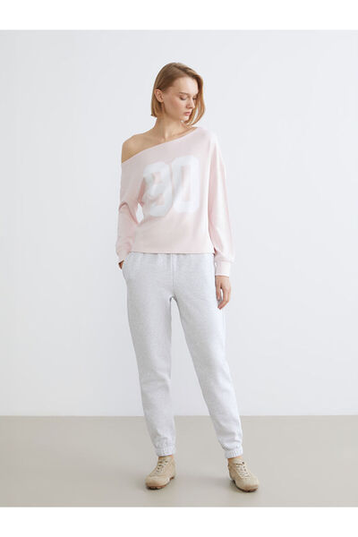 LC Waikiki Women's Thick Jogger Sweatpants with Elastic Waist