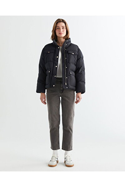 Gant Kadın Siyah Dik Yaka Mont