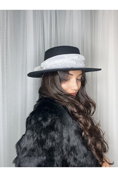 laviyonsa Design Gondol Felt Winter Bride Wedding Party and Invitation Hat