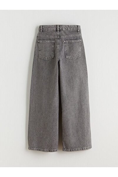 LC Waikiki Peak Yeni Sezon Taşlı Wideleg Kız Çocuk Jean Pantolon