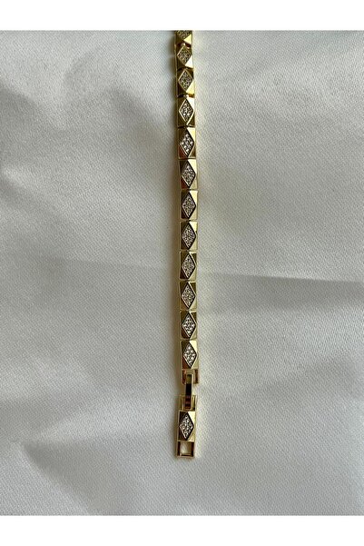 yeknova Xuping 14K Gold Renk Kuyumcu İşçiliği Pirmait Dörtgen Model Zirkon Ta...