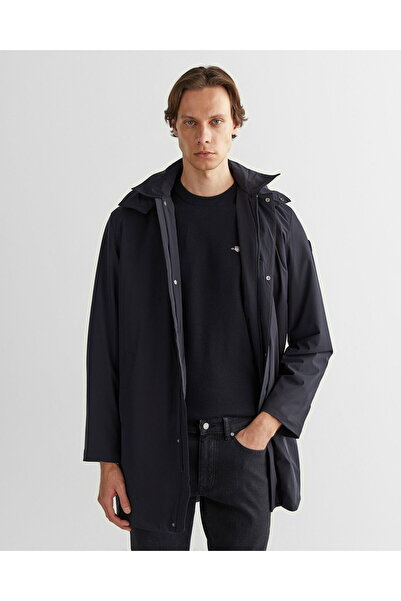 Gant Men's Black Hooded Coat