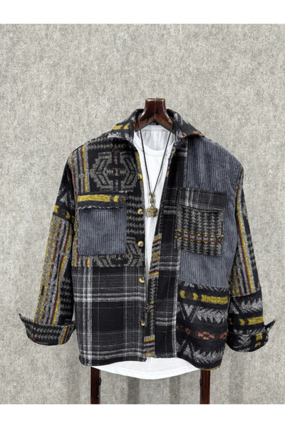 FıttingRoom Oversize Bohem Luka Pamuklu Gömlek