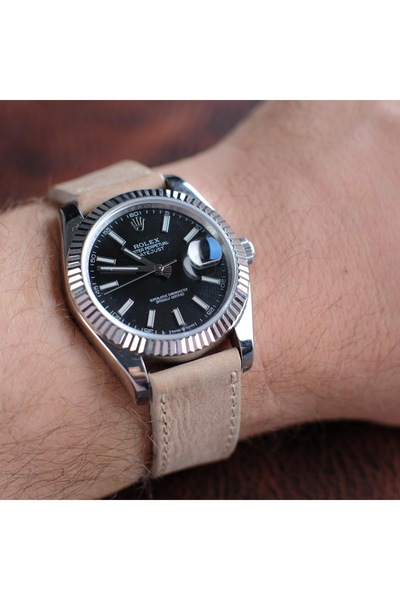 Yaydan Deri Aksesuar 22mm Bej Elit Seri Deri Kordon