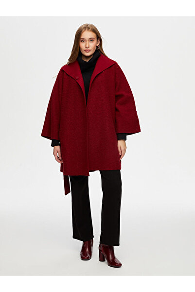 Faik Sönmez Kuşaklı Astarsız Hafif Kaban W26KBN003