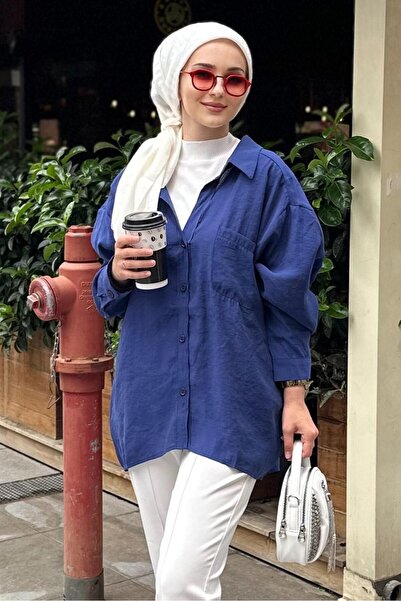 Mahal Casual Off-Shoulder Oversized Shirt