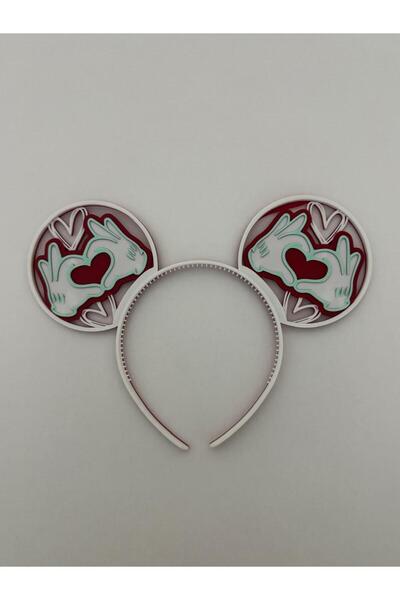 modu3d تاج على شكل قلب على طراز ميكي - إكسسوار للحفلات ذات طابع الحب والتصوير