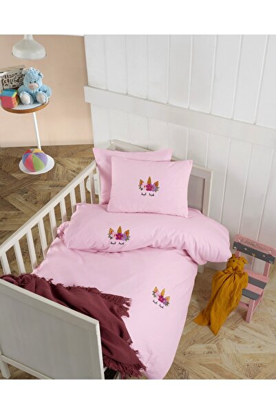 SHome طقم غطاء لحاف للأطفال مصنوع من القطن بنسبة 100% مطرز يدويًا - رانفورس، ...