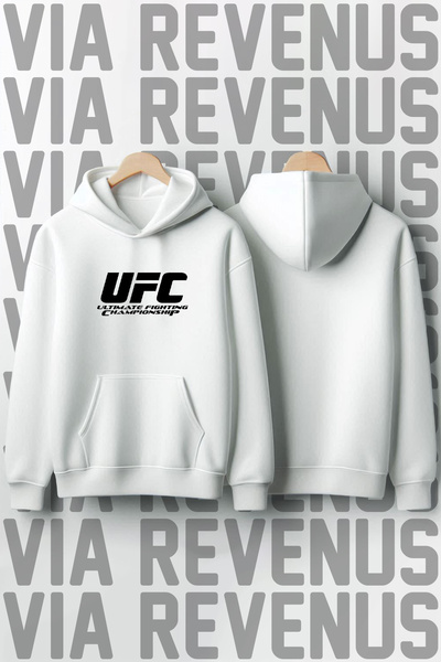 Vordevia UFC Piept și braț cu imprimeu bumbac 100% Calitate premium cu glugă ...