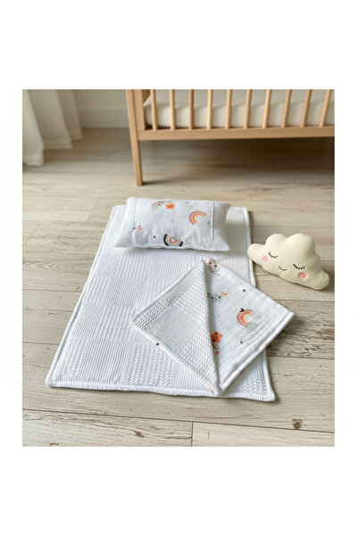 GİZGİYİM Baby Changing Set with Blanket, Cushion, Muslin, Baby Pillow, Newborn, Crib, Baby Products