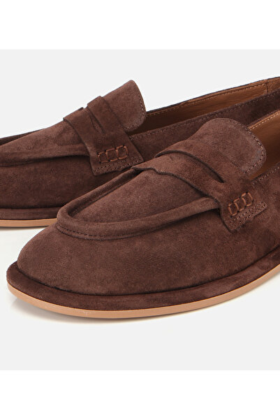 Hotiç Kadın Deri Kahverengi Yumuşak Dokulu Günlük Loafer