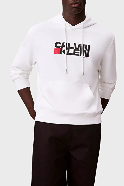 Calvin Klein Pamuklu Regular Fit Kapüşonlu Logolu Sweat LV04RD258GYAF Erkek S...