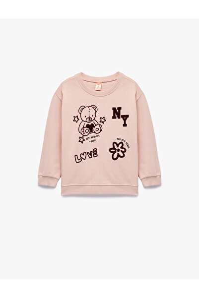 Koton Hanorac pentru fetiță 6Wmg10072Ak ROZ