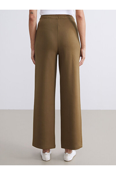 LC Waikiki Khaki Women's Sweatpants with Elastic Waist