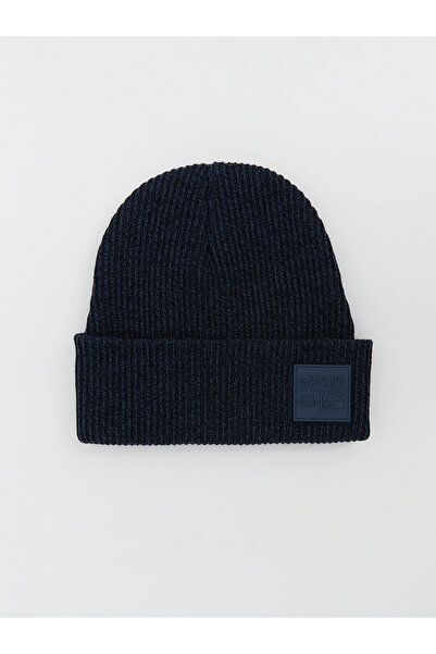 LC Waikiki Herren-Strickmütze mit Textdruck der neuen Saison