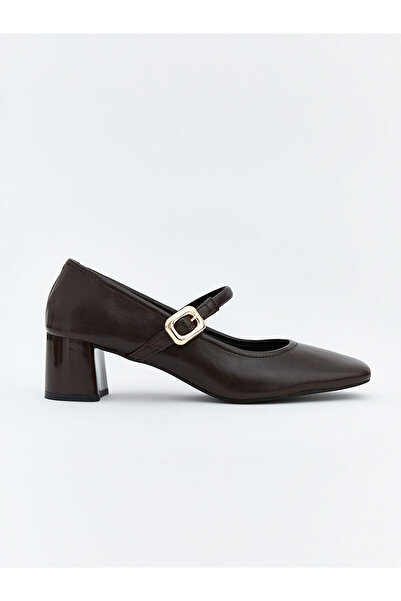 LC Waikiki Vizyon Yeni Sezon Deri Görünümlü Kadın Topuklu Ayakkabı