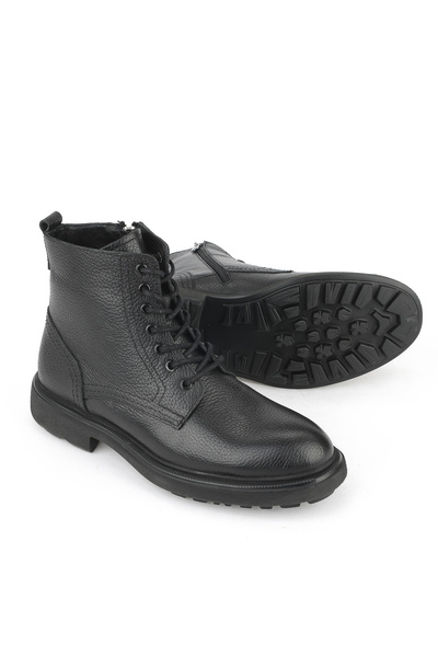 Ziya , Erkek Hakiki Deri Bot 1531007Z8263 Siyah