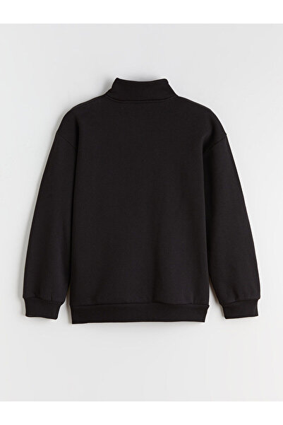 LC Waikiki Thick Sweatshirt for Boy with Stand Collar