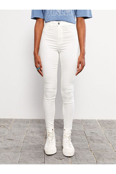 LC Waikiki Γυναικείο τζιν παντελόνι Lcw ψηλόμεσο Jupiter Super Skinny Fit