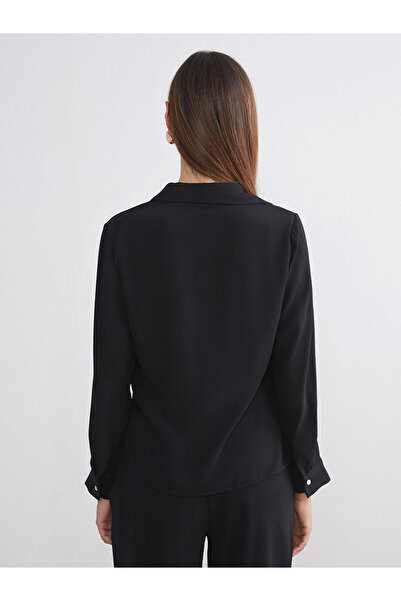 LC Waikiki διπλό πέτο Μπλούζα με λεπτομέρεια με κορδόνια