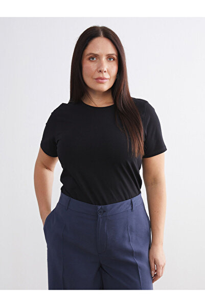 LC Waikiki Plus Size Crew Neck Women's T-Shirt