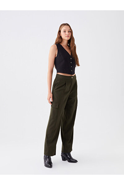 LC Waikiki Ozmarka New Season Women's Comfortable Fit Straight Cargo Pants