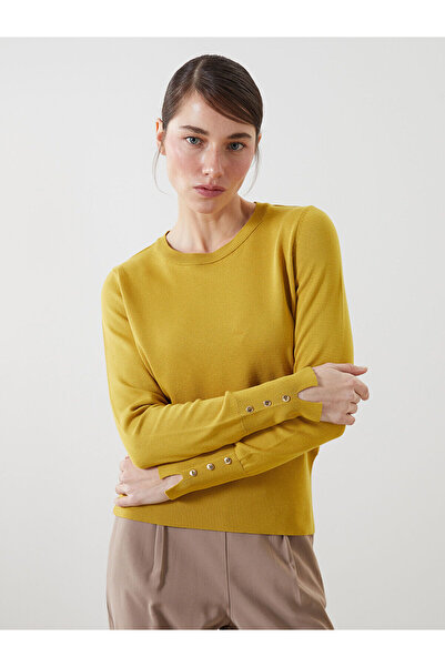 LC Waikiki Bisiklet Yaka Kadin Triko Kazak - W4LV50Z8