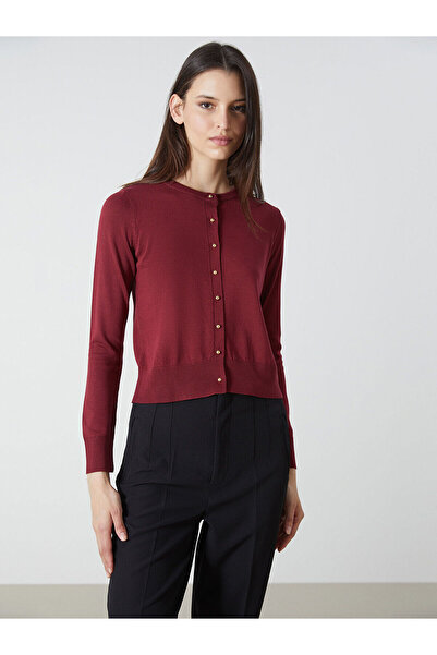 LC Waikiki Crew Neck Women's Knitwear Cardigan