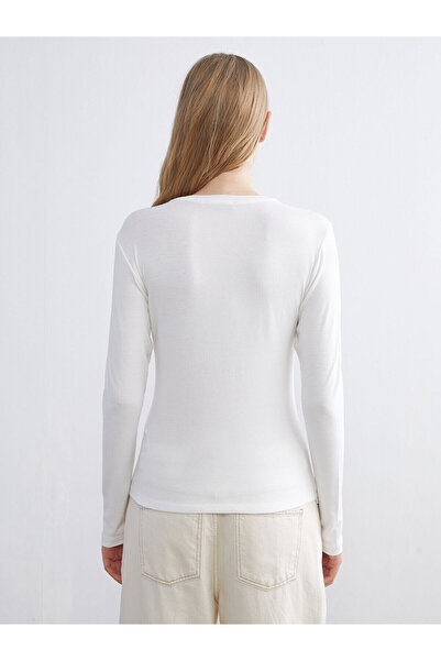 LC Waikiki Ecru Crew Neck Women's Body