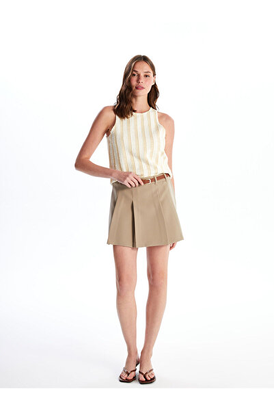 LC Waikiki تنورة نسائية بطيات بقصة ضيقة من LCW