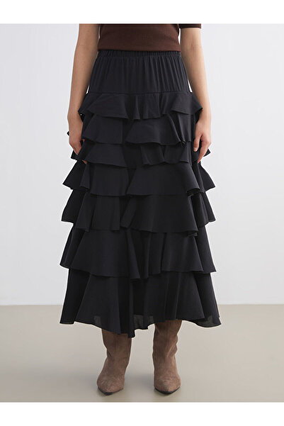 LC Waikiki Fusta pliată cu talie elastică