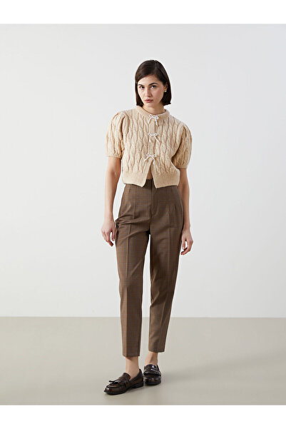 LC Waikiki Pulover prințesă cu mâneci cu balon cu detaliu panglică roz