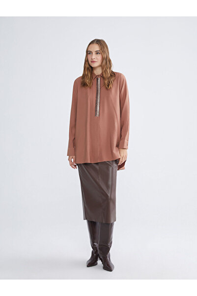 LC Waikiki Women's Textured Shirt Tunic