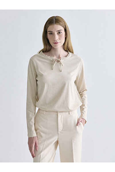 LC Waikiki Bluză cu guler cu șireturi