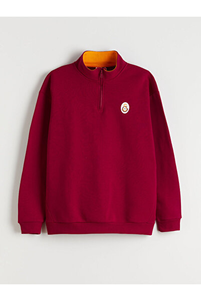 LC Waikiki Dik Yaka Galatasaray Baskılı Erkek Çocuk Sweatshirt