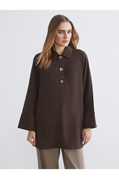 LC Waikiki Timeless Store: Timeless Recommendations |   Shirt Collar Oversized Women's Tunic