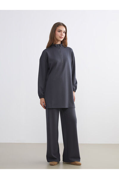 LC Waikiki New Season Wide Leg Women's Sweatpants with Elastic Waist