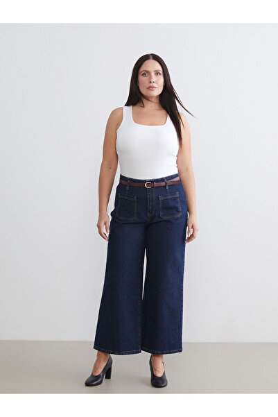 LC Waikiki Büyük Beden Wideleg Kadın Jean Pantolon