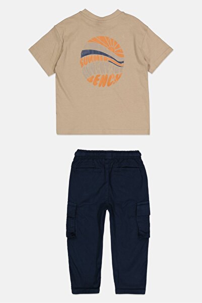 BENCH Toddlers Boy 2 Pieces Short Sleeve Graphic Print Tops And Bottom Set, Multicolor