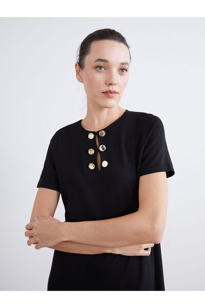 LC Waikiki Vizyon New Season Crew Neck Dress