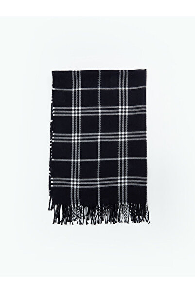 LC Waikiki Γυναικείο κασκόλ με καρό σχέδιο με φούντες