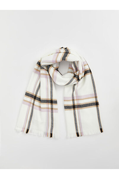 LC Waikiki Lilac Stripe Patterned Women's Scarf