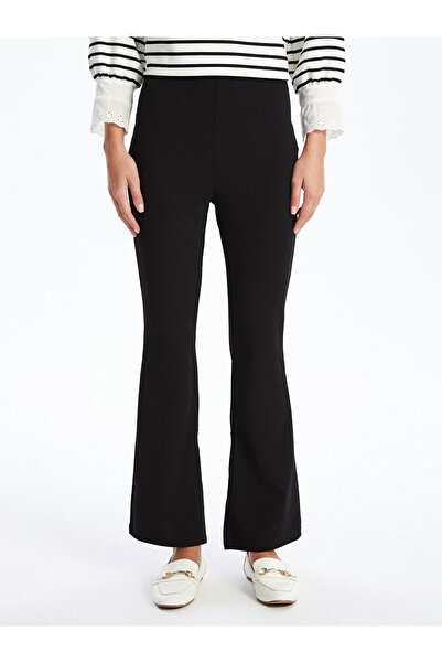 LC Waikiki Black Tight Fit Straight Wide Leg Maternity Pants