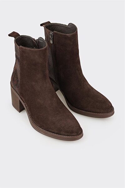 Elle Shoes Kahve Deri Kadın Günlük Bot