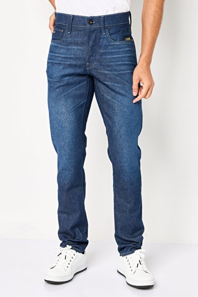 G-STAR RAW بنطلون جينز رجالي ضيق قابل للتمدد ومغسول باللون الأزرق