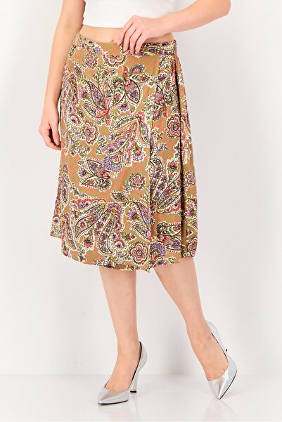 DOROTHY PERKINS Women Paisley Print Midi Skirt, Multicolor